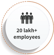 20 Lakh+ employees