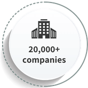 20,000+ companies